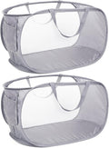 2 Pack Durable Collapsible Laundry Baskets by Bemkoo