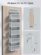 Yecaye 2 Pc Over The Door Organizer - Image 5