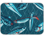Fishing Artificial Baits Dish Drying Mat Super Absorbent Drying Mat Large by OTVEE