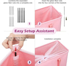 Odonata Slim Laundry Hamper Handles Collapsible Laundry Basket Thin Dirty - Image 3