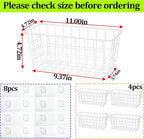 Hanging Kitchen Baskets Adhesive Sturdy Wire Storage Baskets - Image 2