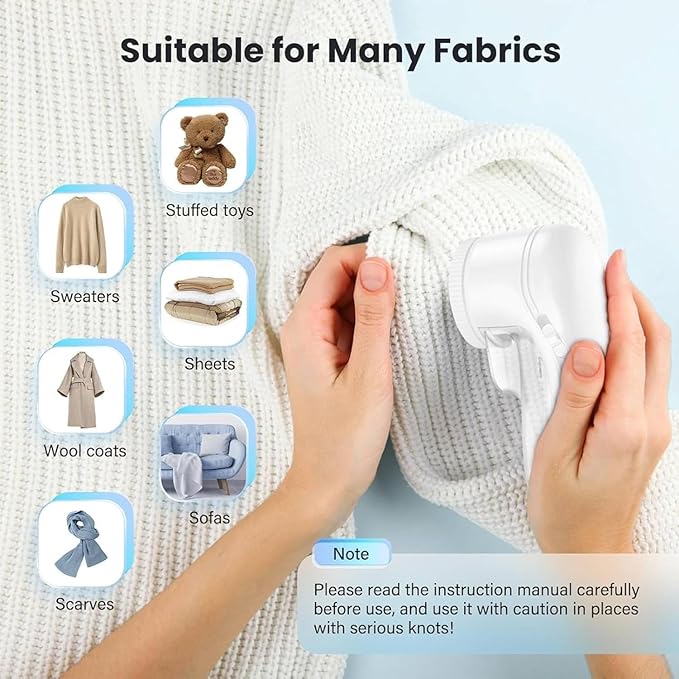 Fabric Shaver, Lint Remover for Clothes, Electric Lint Remover - Image 7