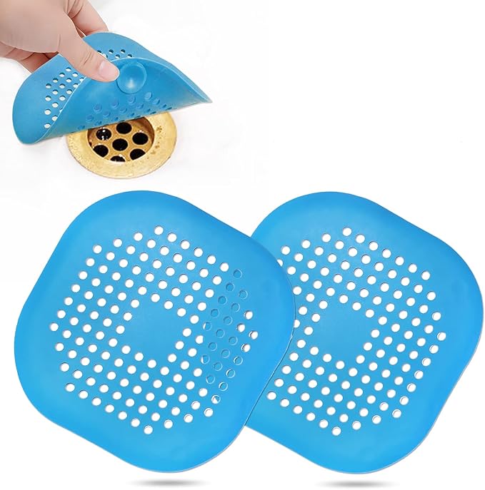 Hair Drain Catcher, Square Drain Cover by Bovinde