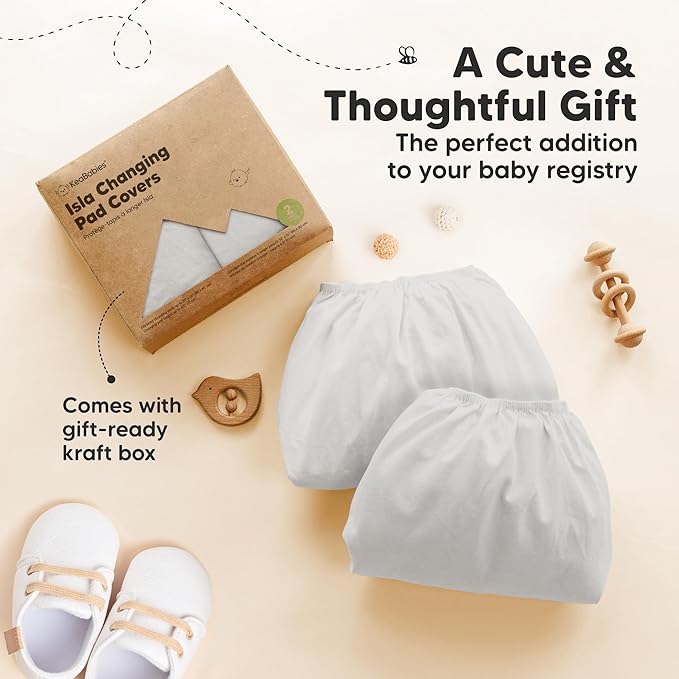 2-Pack Baby Changing Pad Cover for Girl, Boy - Image 9