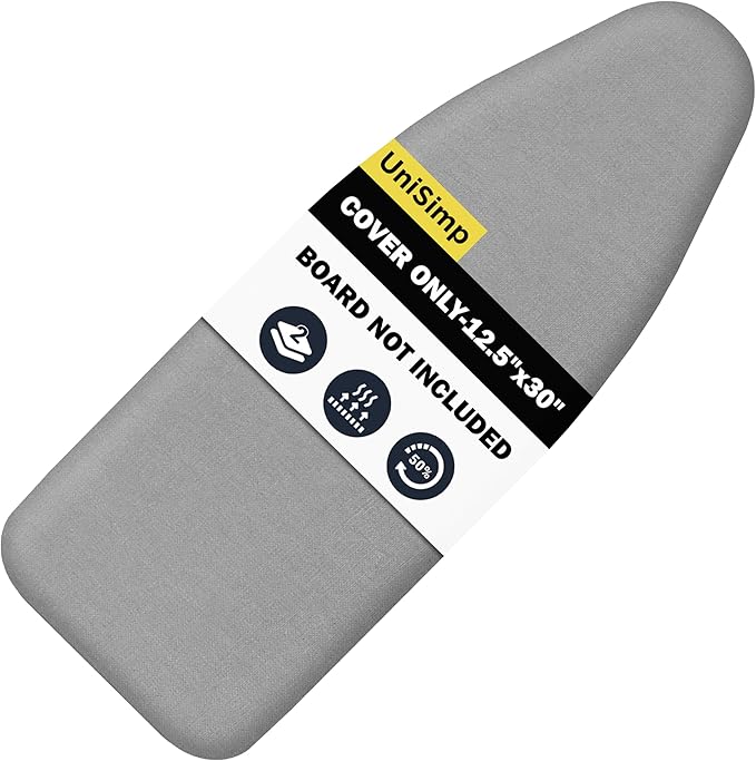 Small Ironing Board Cover and Pad 12.5"x30" Small Iron Board Cover by UniSimp