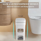 JiatuA Small Bathroom Trash Can - Image 4