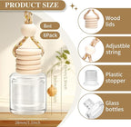 Car Air Freshener 6 Pack, Vanilla Cream, Mahogany & Lavender 3 Natural Scent - Image 6