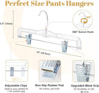 HOUSE DAY 50 Pack Skirt Hangers Pant Hangers - Image 9