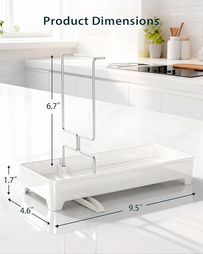 Minimalist Sink Caddy, Rustproof Sponge Holder - Image 3
