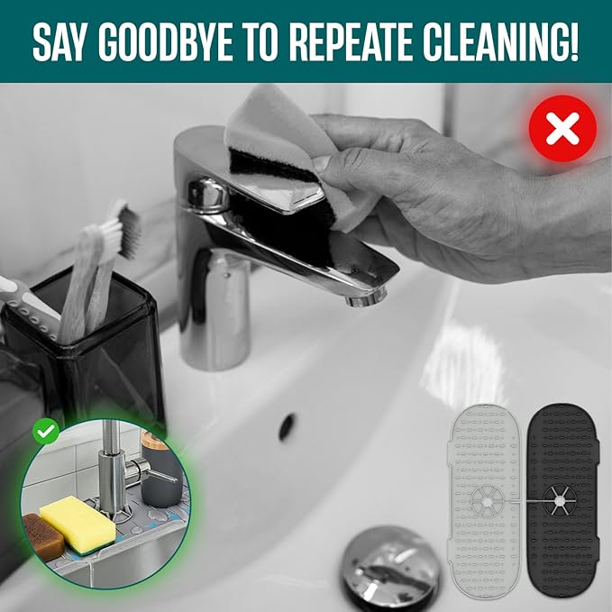 Silicone Faucet Mat for Kitchen Sink - Image 7