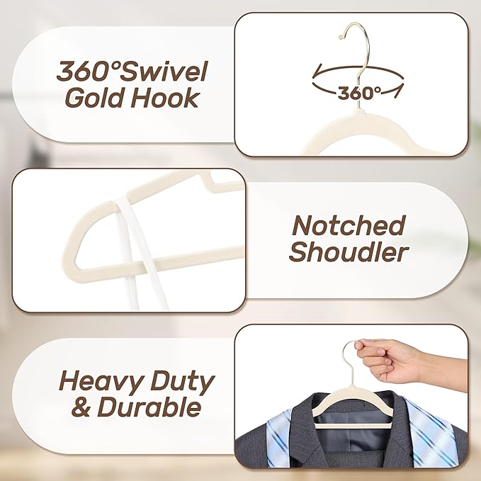 Premium Velvet Hangers 30 Pack - Image 2