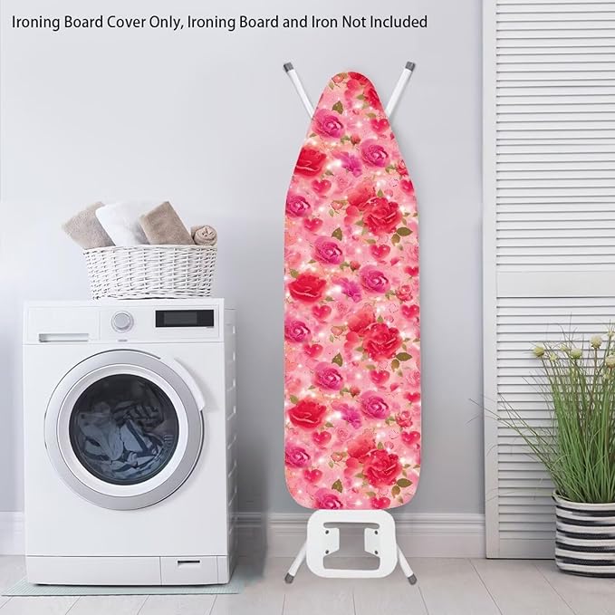 Rose Design Extra Thick Ironing Board Covers - Image 3