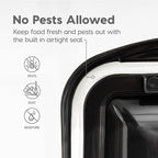 IRIS USA Airtight Dog Food Storage Container, WeatherPro, Removable Wheels - Image 9