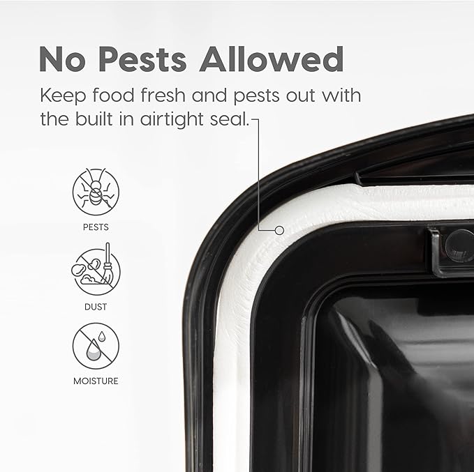 IRIS USA 25 Lbs / 32.5 Qt WeatherPro Airtight Pet Food Storage Container - Image 6