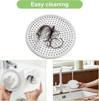Shower Drain Hair Catcher Strainer Stainless Steel Silicone - Image 4