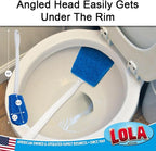 LOLA Bath & Toilet Bowl Scrubber Brush w/Comfort Handle, 6 Pack, w/Hang Hole. - Image 4