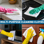 White Microfiber Cleaning Cloths Bulk-400 Pack, Microfiber Towels Bulk - Image 5