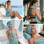 SEMAXE 12-Piece Family Bathroom Towel Set - Image 5