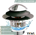 Kitchen Sink Drain Strainer 3 in 1, 304 Stainless Steel Pop Up Sink Stopper - Image 2