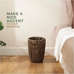 2-Pack Black Wicker Trash Cans - Image 3