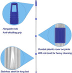 Cotton Cloth Mop, 4 Section Stainless Steel Pole + Two Cotton String Mop Heads - Image 5