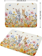Spring Easter Rabbit Dish Drying Mat - Image 2