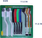 11Pcs Crevice Cleaning Brush Set, Hard Bristle Gap Cleaner Brushes, Tight Spaces - Image 6
