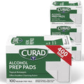 CURAD Alcohol Prep Pads | 400 Pieces of Medium Isopropyl Wipes Individually by Curad