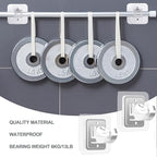 Codoule 2PCS No Drill Curtain Rod Brackets No Drilling Self Adhesive Curtain - Image 3