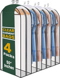 Clear Garment Bags for Clothes Storage by Handy+Laundry