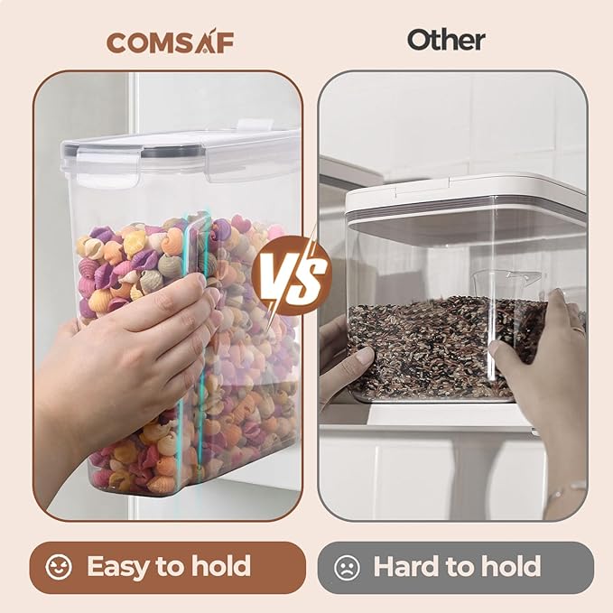 ComSaf Cereal Storage Containers Set – Airtight Food Storage - Image 7