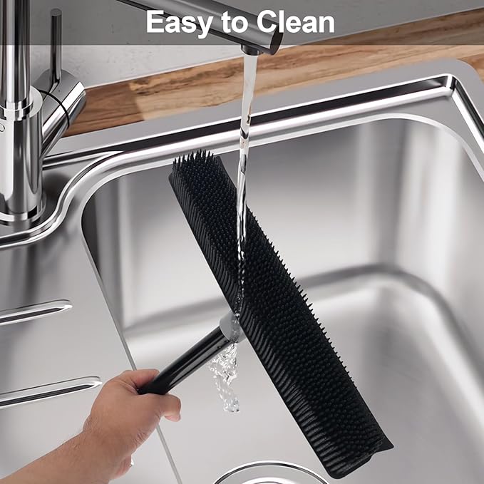 Pet Hair Removal Rubber Broom - Image 7