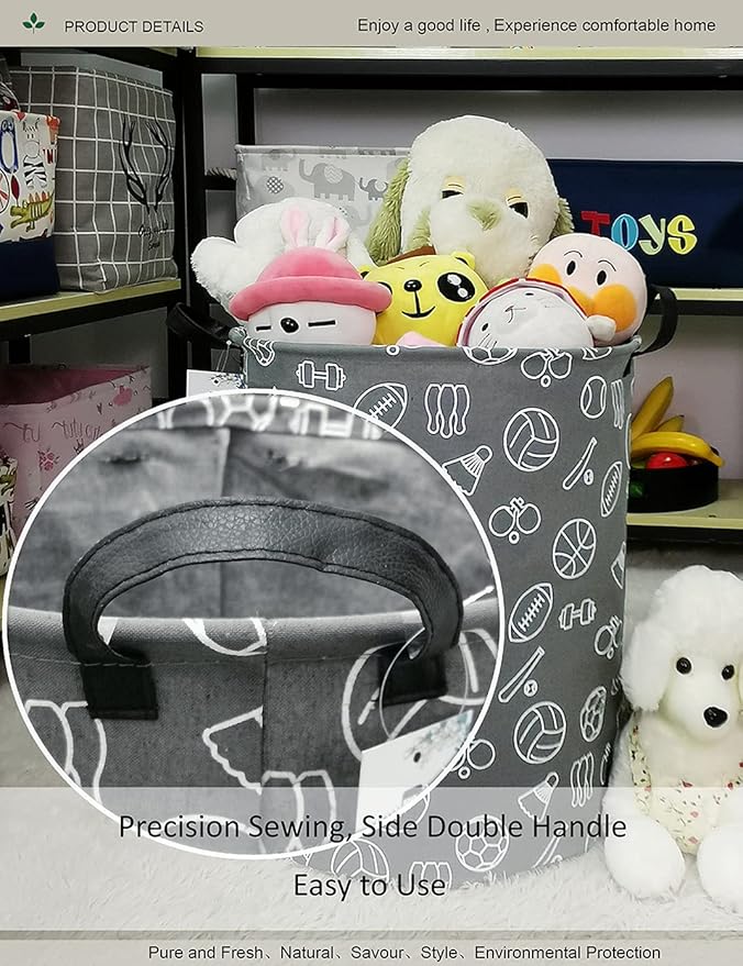 Round Waterproof Laundry Basket、Foldable Storage Basket、Laundry Hampers - Image 8