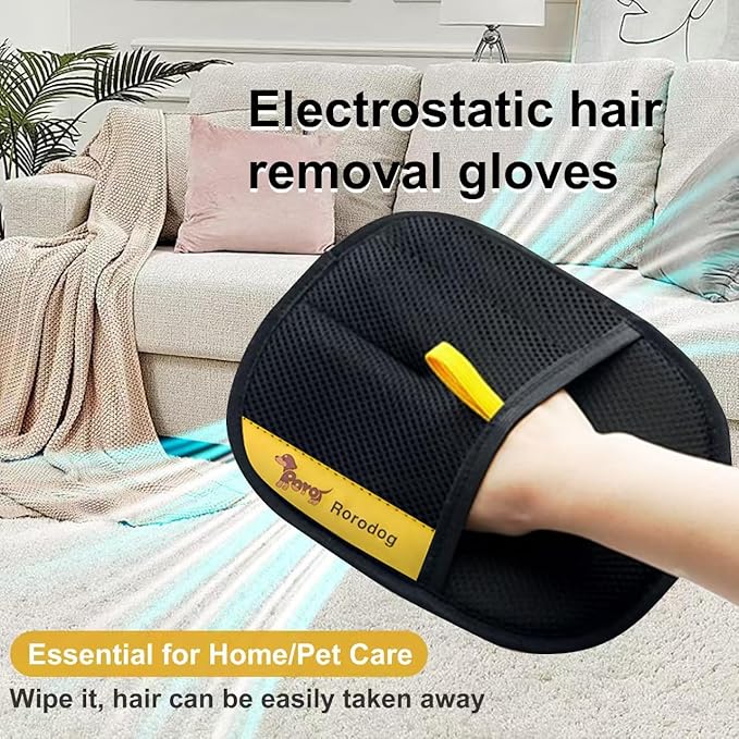 2-PCS Pet Hair Remover Gloves - Image 5
