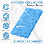 Zhengmy 100 Pieces Sponges Kitchen Compressed Sponges Bulk Natural Dish Sponge - Image 4