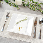 Luxenap 15.8 X 7.9 Inch Linen-Feel Guest Towels, 50 Lettered Hand Towels - Image 3