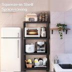 Plastic Storage Shelves, 11.8" D x 23.62" W x 52.56" H Plastic Shelves for Storage, 4-tier Shelving Unit, Storage Rack, 264 lbs, Bathroom, Laundry, Garage & Home - Image 5