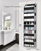ULG 1 Pack Over The Door Organizer – 5 Shelf Door Organizer Hanging & 10 Side - Image 2