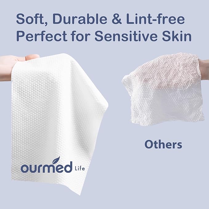 Ourmed Life Compressed Towel Tablets, Individually Wrapped Disposable Face - Image 7