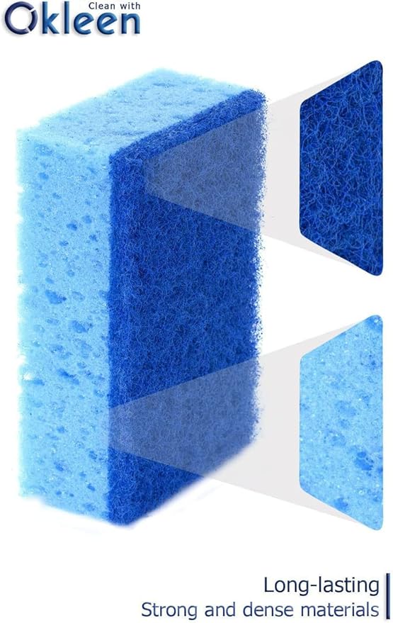 Blue Multi Use Scrub Sponges. Made in Europe. 9 Pack - Image 5