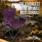 ALPS Mountaineering King Kong Camping Chairs for Adults with Mesh Cup Holders and Pockets, Built Durable and Reliable with Compact Foldable Steel Frame - Image 6