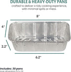 FUNSTITUTION Aluminum Foil Pans 8x4 Inches - Image 4