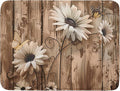 Summer Daisy Flowers Dish Drying Mat by Kawani