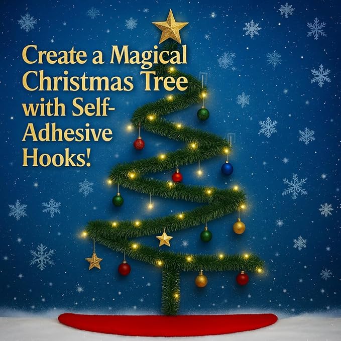 12 PCS Self Adhesive Hooks for Hanging - 33lb Max - Image 4