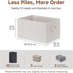 StorageWorks Foldable Shelf Organizer Bins, Closet Storage Baskets - Image 5