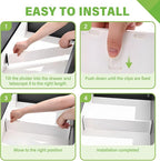 5 Pack Drawer Dividers 3.2" High Slim Organizers Expandable 10.8-17.9" - Image 4