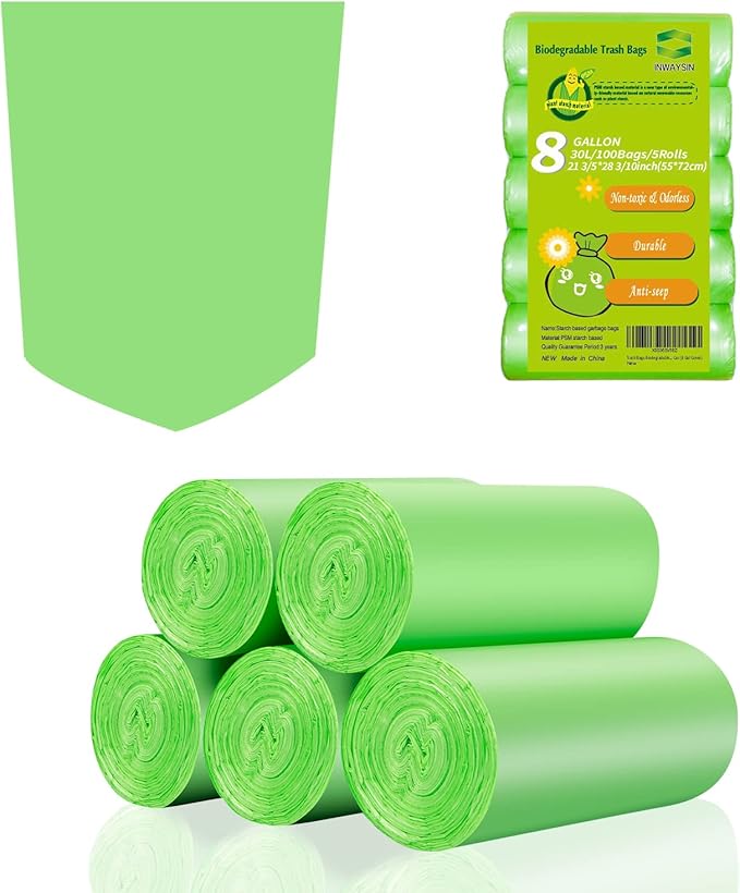 Inwaysin Medium Compostable Trash Bags by Inwaysin