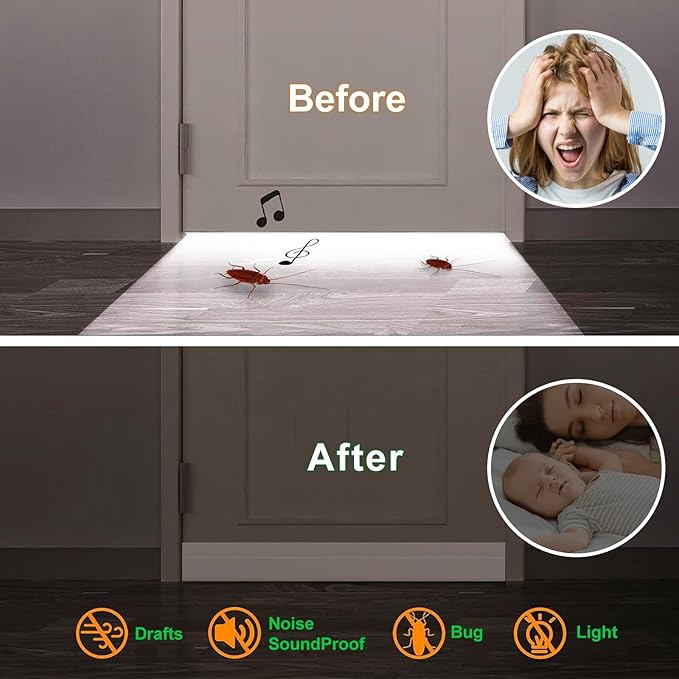Suptikes 2 Pack Door Draft Stopper，Door Sweep - Image 4