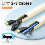 Delamu Cord Hider, 142in Cable Hider, Cord Covers - Image 2