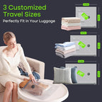 9 Pack Travel Vacuum Storage Bags - Image 3
